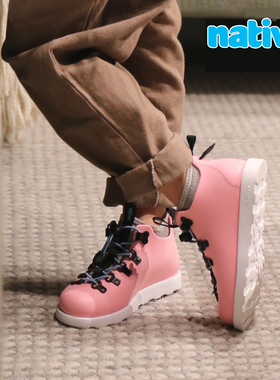 native 秋冬新款Fitzsimmons2.0 儿童加绒马丁靴防水可拆卸易清洗