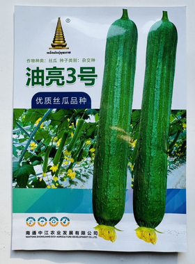 中江油亮3号早熟丝瓜种子瓜皮绿色油亮瓜圆柱形肉厚味浓长丝瓜种