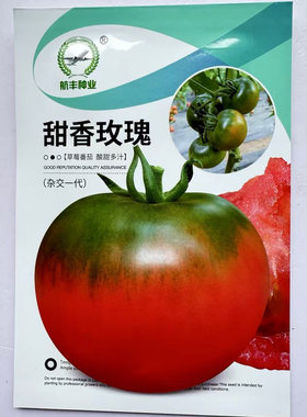 航丰甜香玫瑰番茄种子粉果西红柿酸甜多汁水果番茄种籽春秋种植