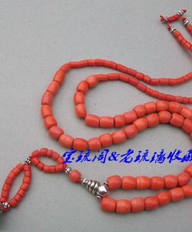 cl86宝琉阁手工长鼓形佛串老琉璃