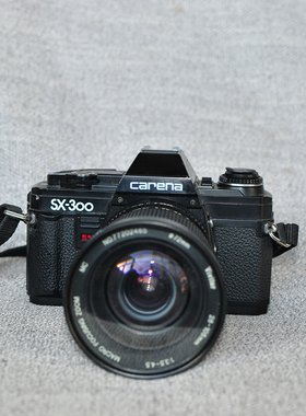 carena 复古黑色135机械单反相机胶片机套机带镜头20-105