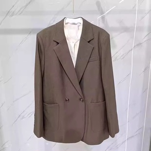 西装 西服外套 春秋女装 精品简约两粒扣英伦风宽松气质百搭上衣潮