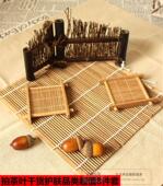 拍摄食品茶叶复古套装 摄影道具影棚拍照背景布套餐篱笆茶垫小帘子