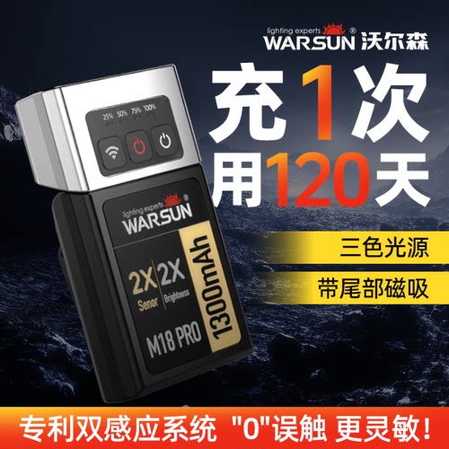 限时芈价】沃尔森夜钓双感应头灯