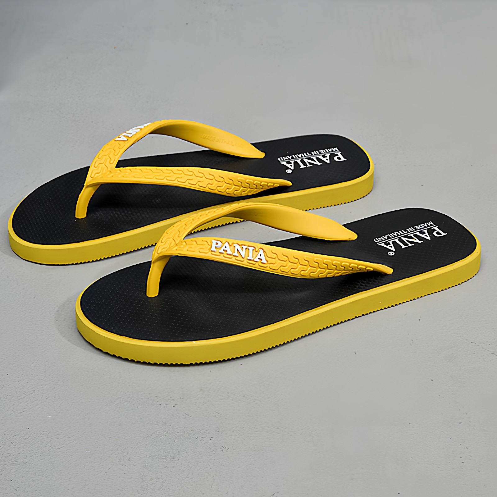 泰国进口PANIA天然橡胶沙滩人字拖鞋防水滑软底夹脚男女潮夏外穿,流行男鞋,人字拖,淘宝优惠券,粉丝福利购,淘宝优惠卷