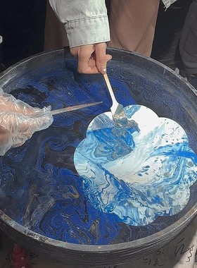 漆扇绘画扇宣纸扇子团扇空白加厚半生熟白色卡纸扇面古风手绘diy