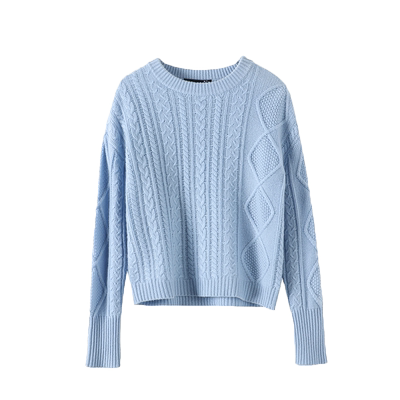 Sungod/日神秋冬加厚套头羊绒衫