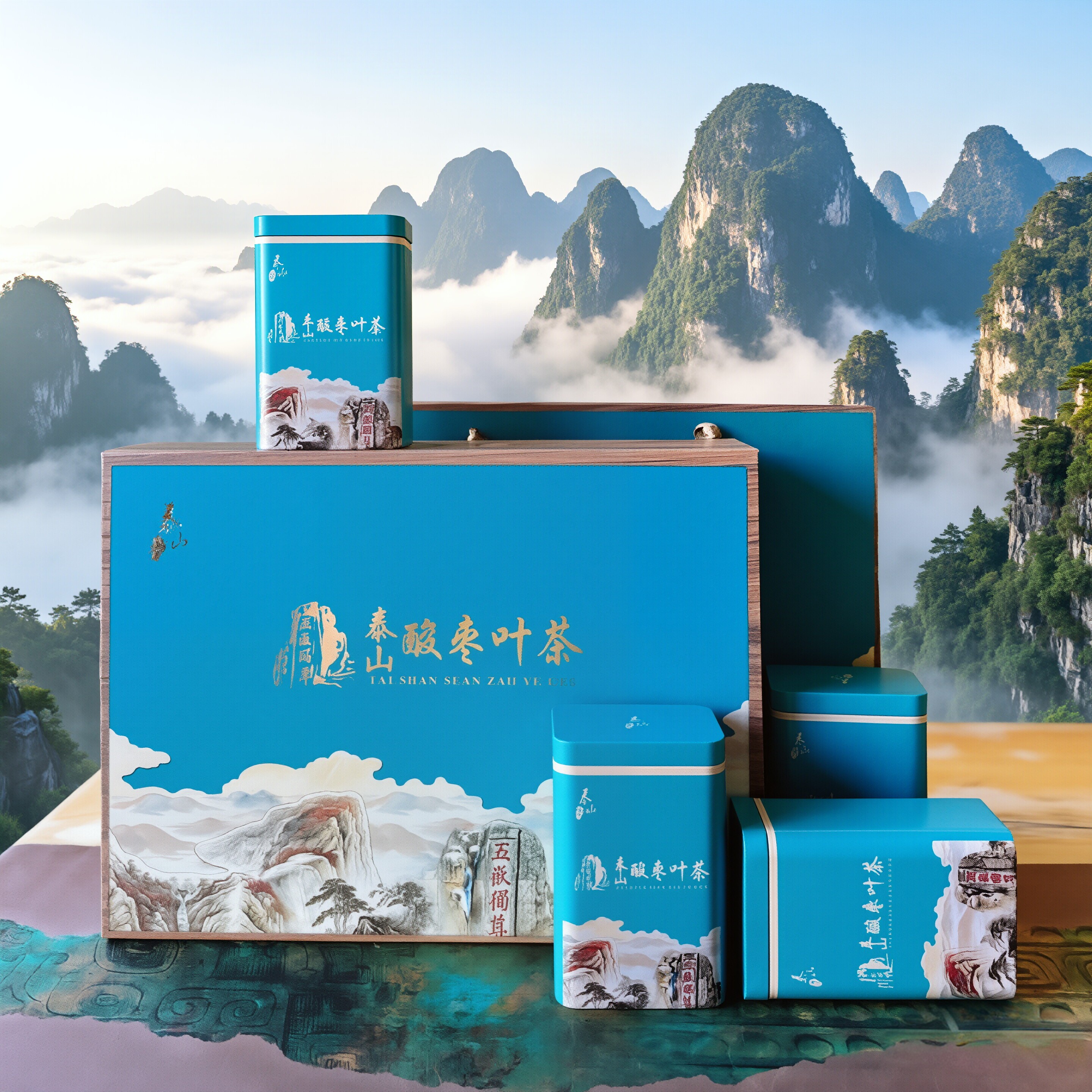 2026泰山头茬野生酸枣芽茶酸枣叶茶山枣叶茶节日送礼礼盒礼品新芽