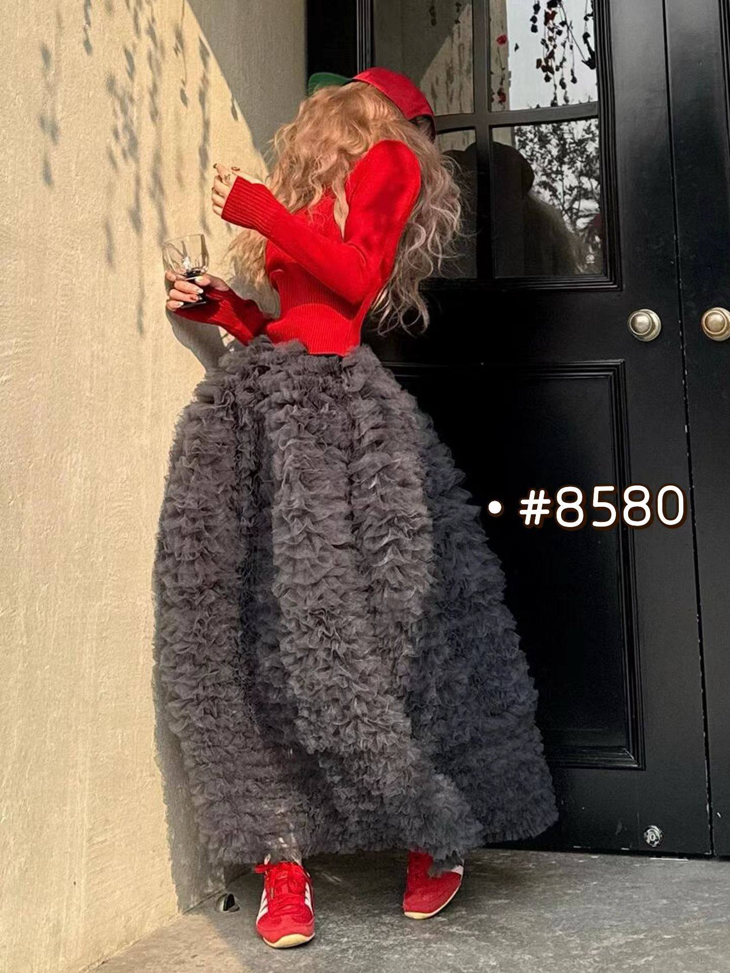 2026新款重工立体多层网纱花朵荷叶千层蛋糕裙半裙法式韩系半身裙,女装/女士精品,半身裙,淘宝优惠券,粉丝福利购,淘宝优惠卷