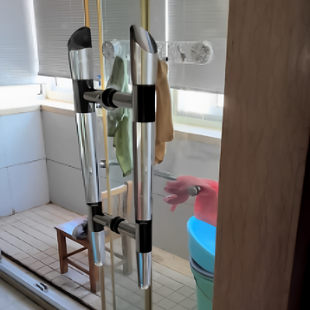 门把手孔距16.5CM 木门大拉手 无框玻璃门水晶拉手 淋浴房拉手