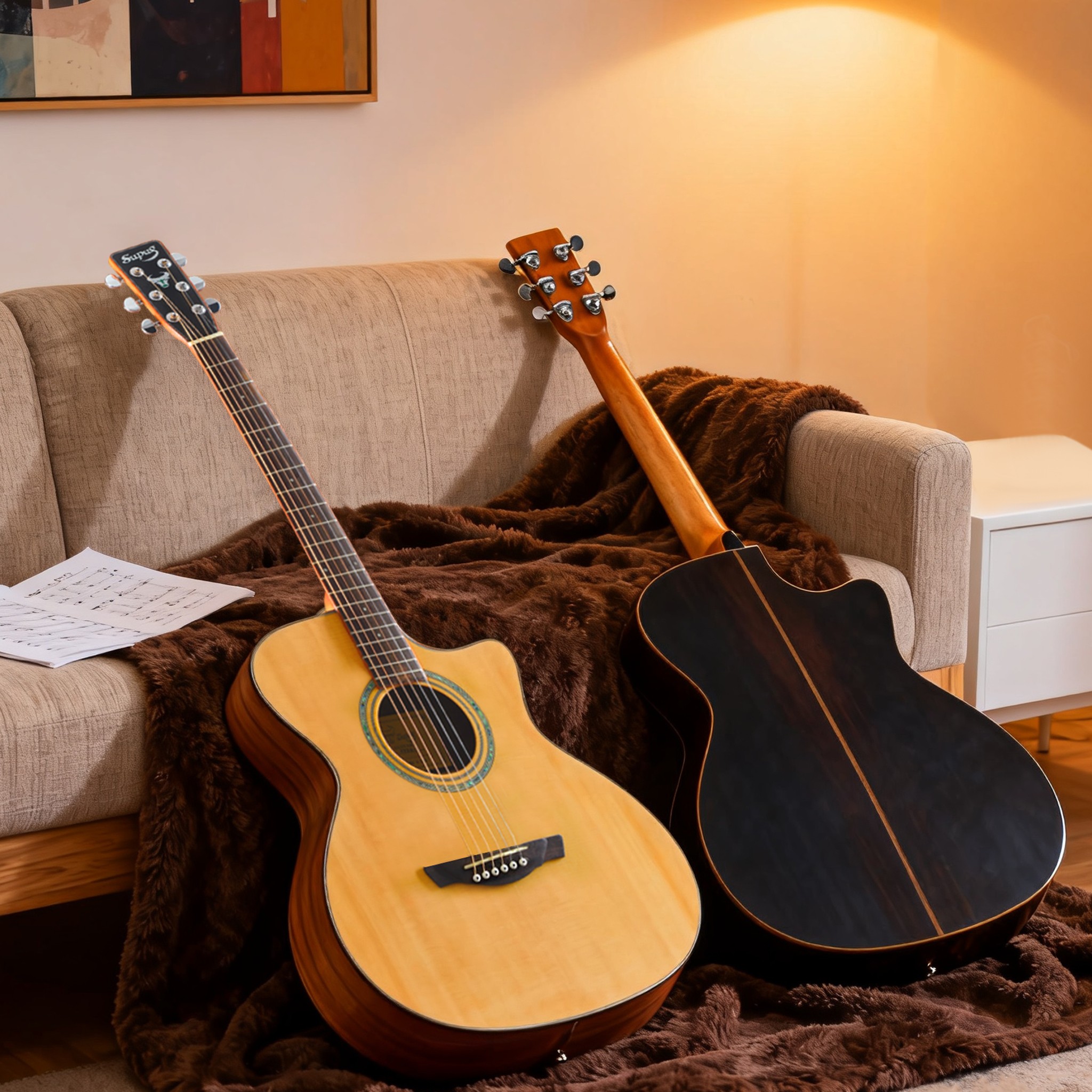 Supug41寸初学进阶桃花芯云杉面