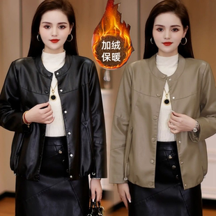 【气质女人专属】2025秋冬季新款海宁皮衣女不起皮不爆皮软皮外套