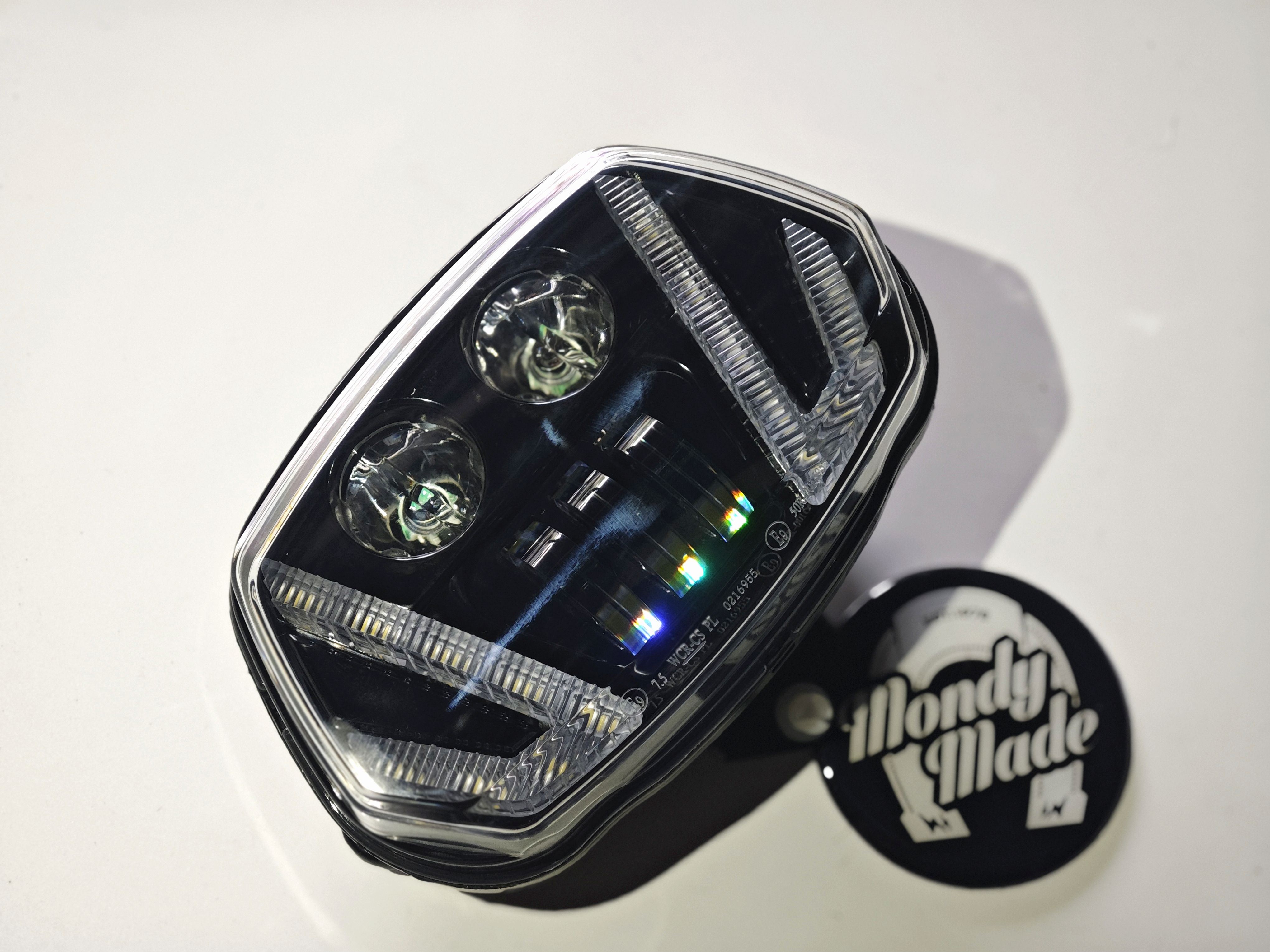 Vespa Sprint春天冲刺150改装机甲前大灯总成LED前照灯