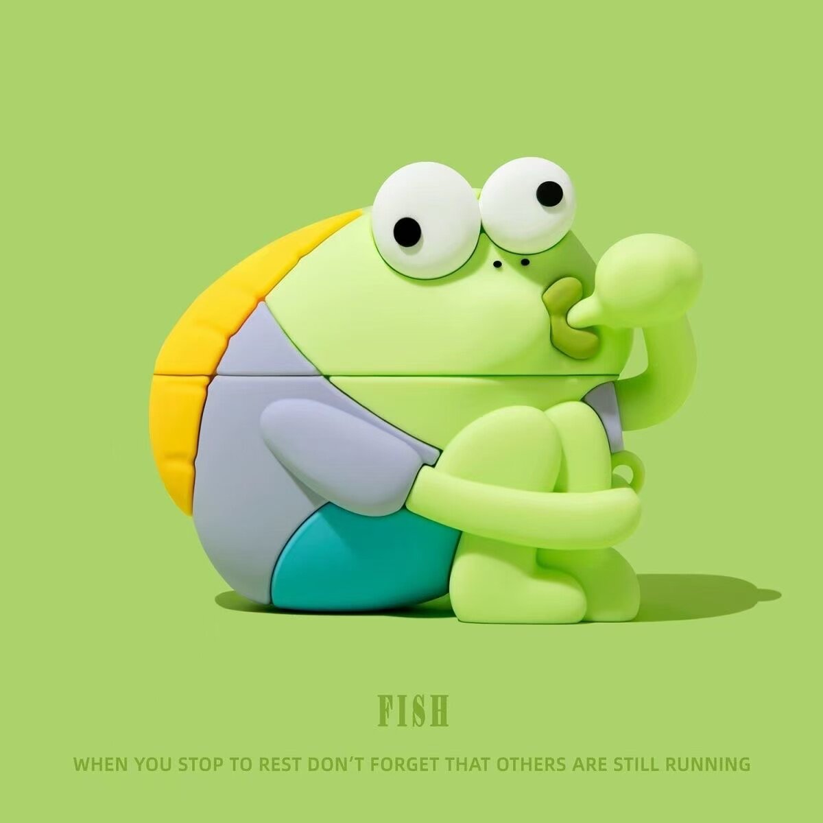 卡通比呆鱼适用于AirPods4保护套 苹果耳机套pro3三代第四代降噪款 耳机壳 硅胶软壳 防摔保护壳