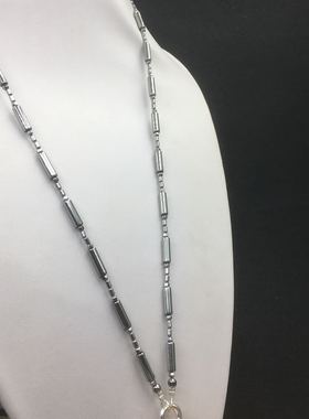 纯银弹簧扣原创关公佛牌链子