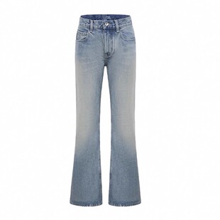 金靖同款RA 高品质正确版中腰前长后短喇叭牛仔长裤女 2025春夏