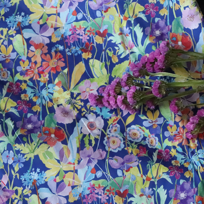 Proposal藏青 80支LIBERTY利伯缇府绸高支全棉布料面料女儿童服装