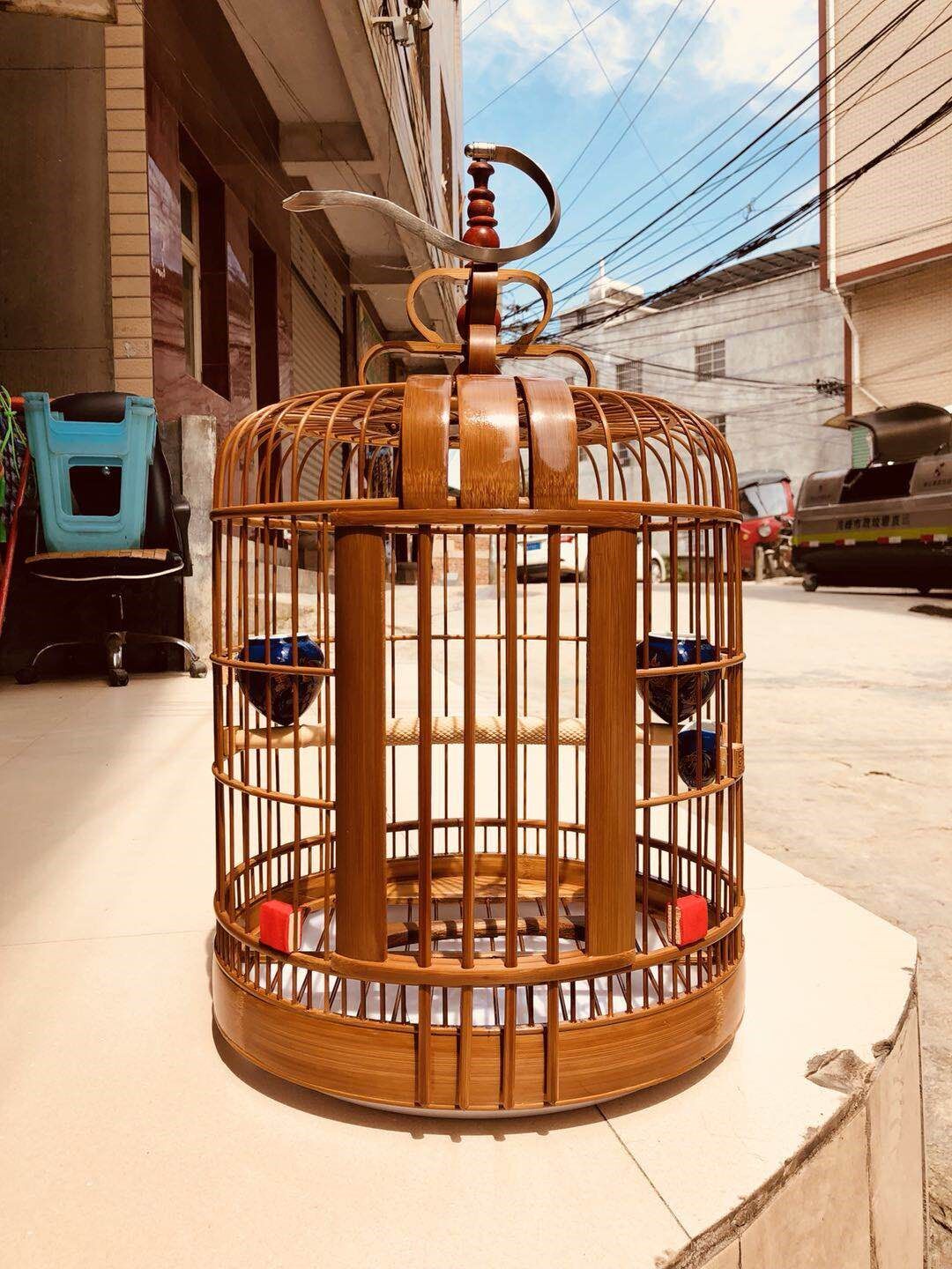 精品包邮贵阳三皮笼画眉鸟笼川笼凯里鸟笼云南笼竹制鸟笼 鹩哥笼