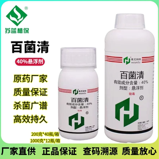 40%百菌清悬浮剂柑桔果树菌立清蔬菜早疫病广谱杀菌剂农药