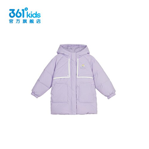 361°女童羽绒服防风新品冬连帽外套自发热保暖上衣K62444904