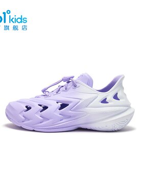 361°BIG3女童洞洞鞋渐变色新品2025夏抽绳儿童运动凉鞋K82522614