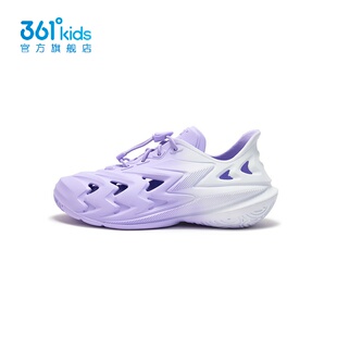 361°BIG3女童洞洞鞋渐变色新品2025夏抽绳儿童运动凉鞋K82522614