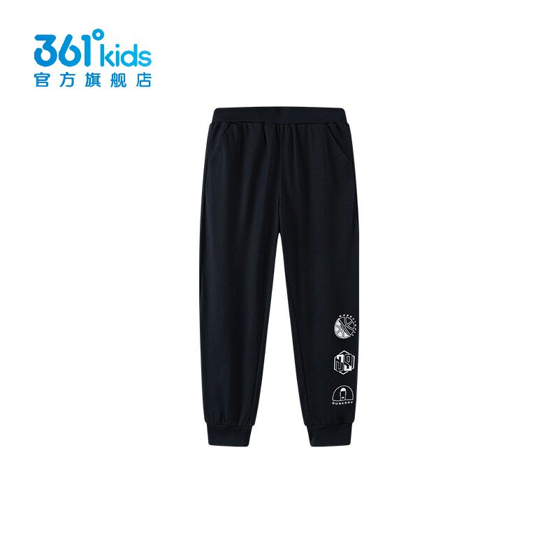 361°男童针织长裤束脚新品夏中大童速干冰肤运动裤K52421501图片