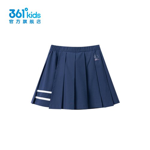 361°女童速干运动短裙新品2025夏季半身裙中大童百褶裙K62521515