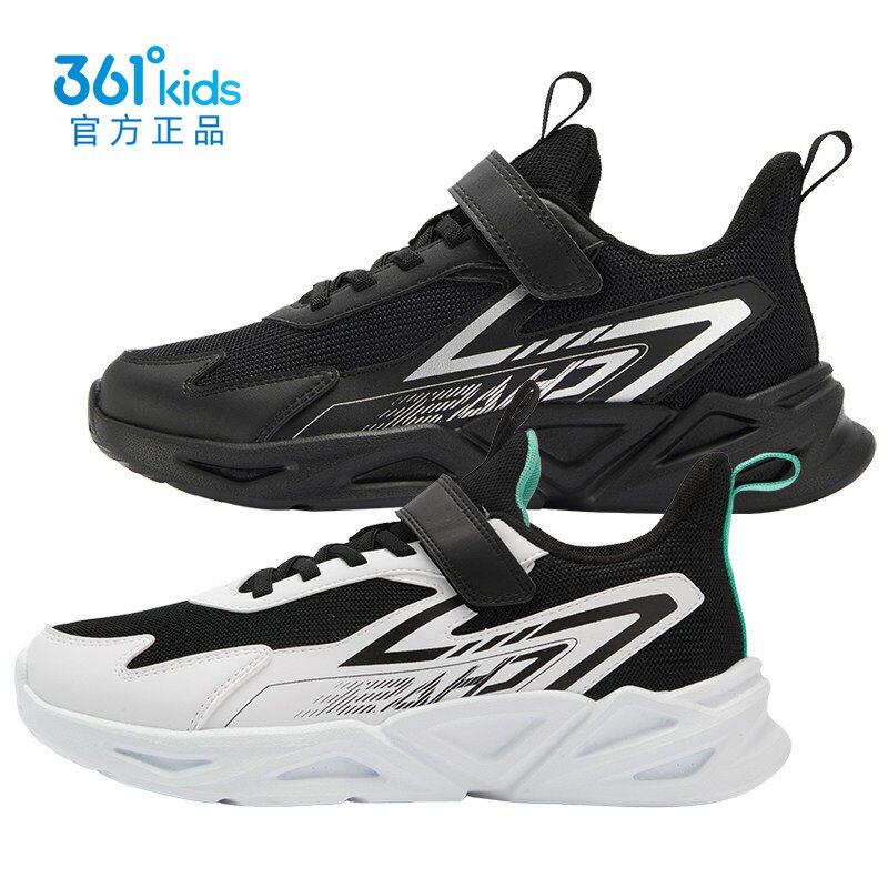 361&deg;男童网面跑步鞋魔术贴新品2025冬运动鞋易弯折跑鞋K72543530