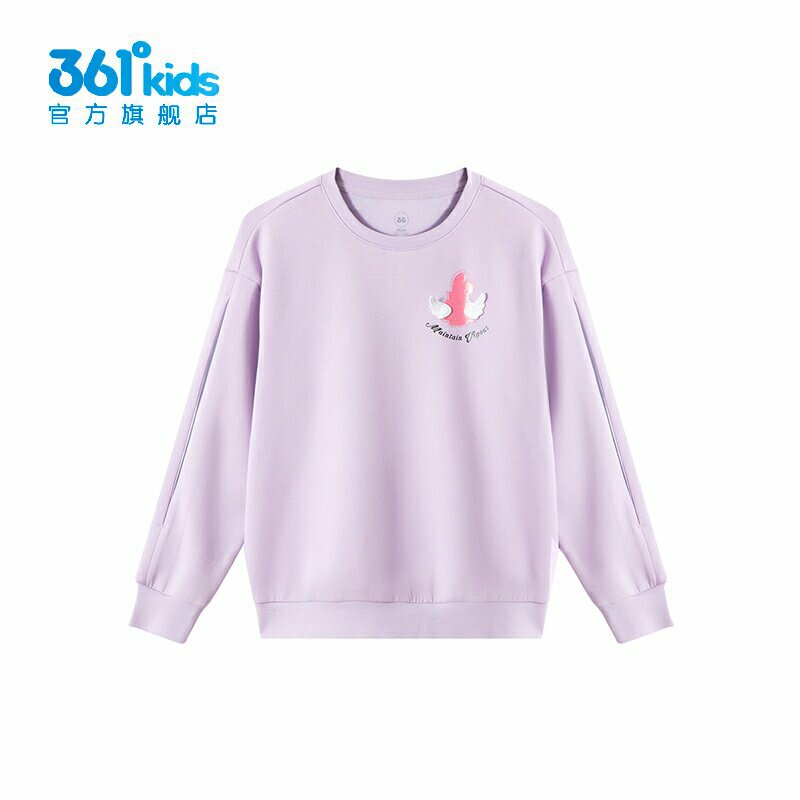 361&deg;女童套头卫衣卡通印花新品秋春中大童运动上衣K62433310