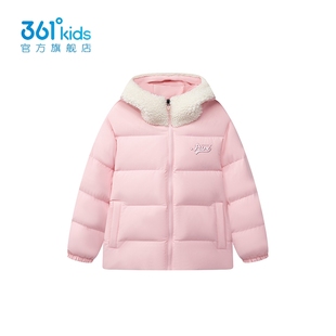 2025冬中小童兔耳朵保暖外套K62544902 361女童防風羽絨服連帽新品
