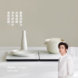 olayks立时2025新款小型折叠暖菜板家用恒温可热菜板多功能保温垫