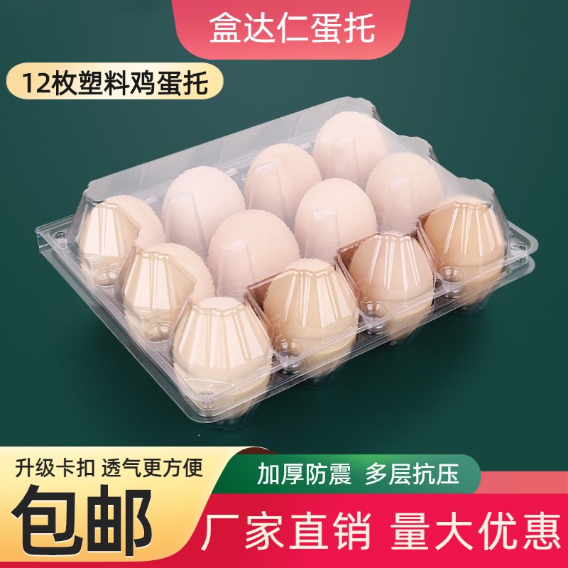 12枚一次性塑料鸡蛋托JM