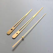 精工孔金属铝材钟针十字绣DIY钟表配件时针分针秒针挂钟指针金色