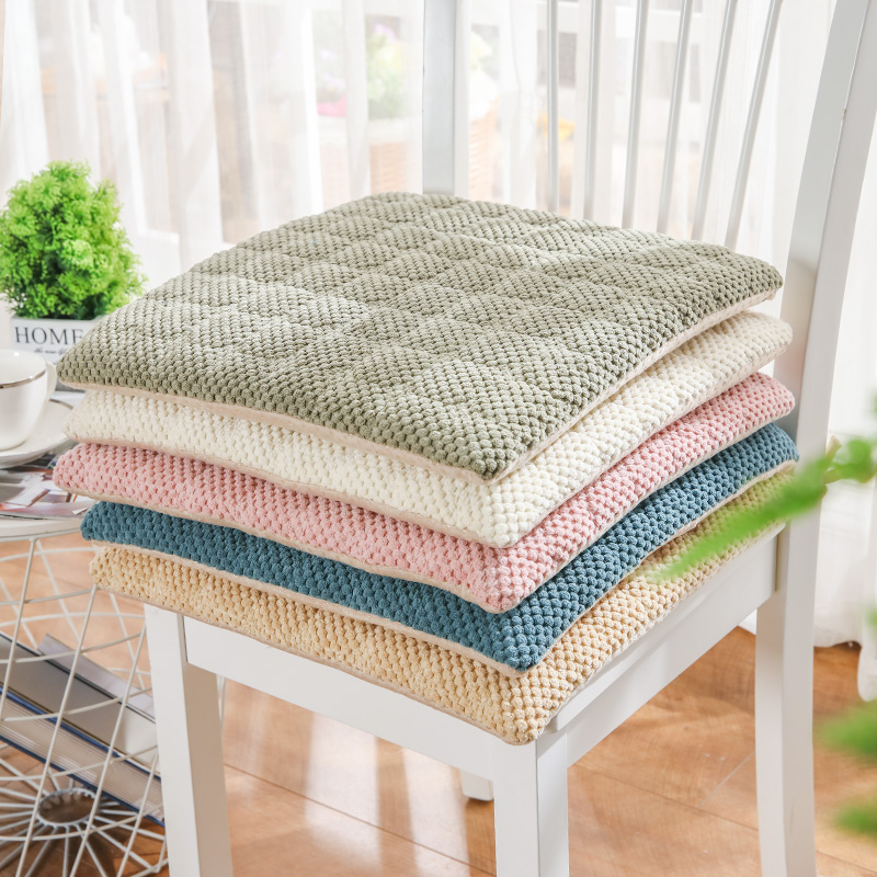 现代简约灯芯绒加厚保暖餐椅垫