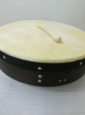 英国宝思兰鼓 16英寸x4英寸 深款 可调节Bodhran鼓 爱尔兰鼓