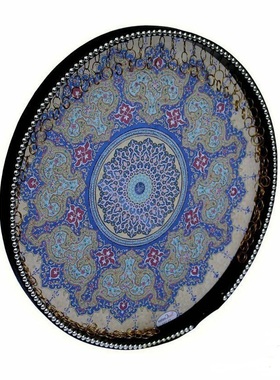 土耳其波斯绘画Daf手鼓Erbane鼓Def鼓 框架鼓阿拉伯中东鼓乐器