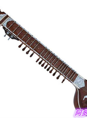 印度进口乐器 电西塔琴 电锡塔尔琴&纤维硬盒 拉维香卡风格 Tun木