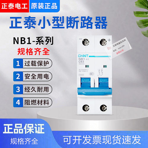 小型断路器 NB1-63 2P C1A 2A 3A 4A 6A AC400V/DC220V