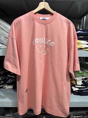 nautica 白帆×CityBoy日系休闲无性别笑脸多巴胺短袖T恤TW5101