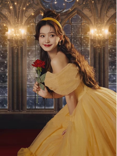 迪士尼在逃公主裙高级感成人礼生日礼服艺考演出服cosplay公主裙