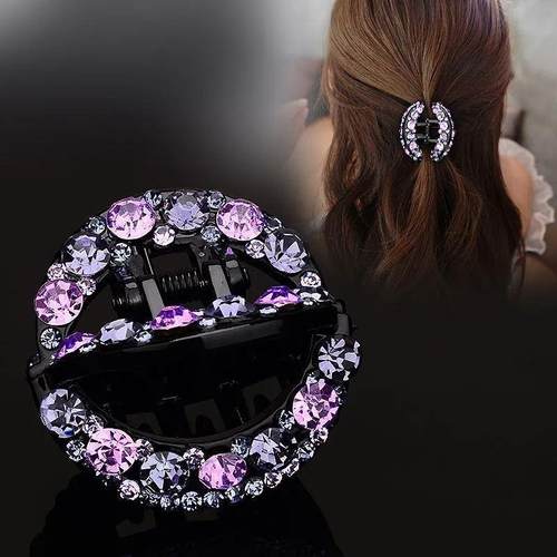 小号后脑勺2025发夹头饰陀螺发卡4马尾新款精致夹半扎抓夹厘米