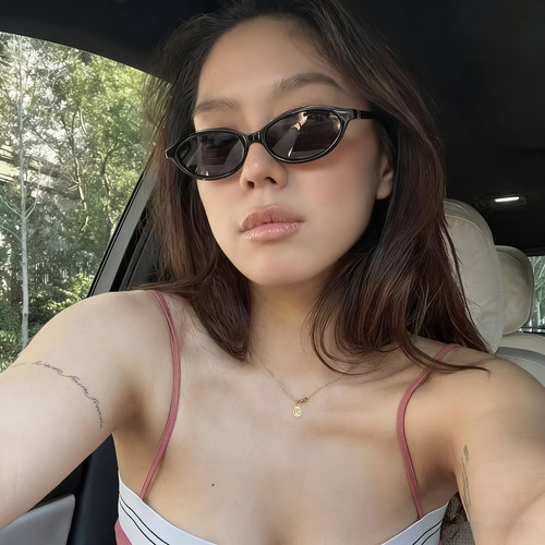 小众斯文椭圆书呆子防紫外线墨镜