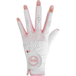 PGM高尔夫手套女露指女士球杆防滑专用秋冬防晒女款飞盘手套 双手
