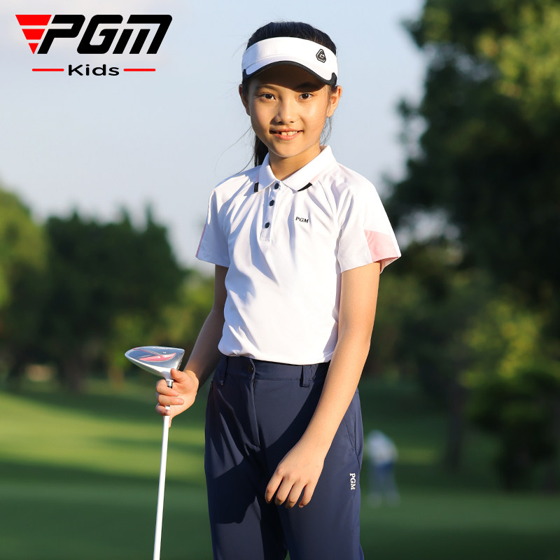 pgm女童服装速干短袖t恤网球服图片