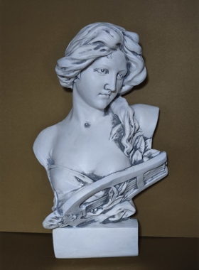 欧式风户外少女雕塑艺术品可定制