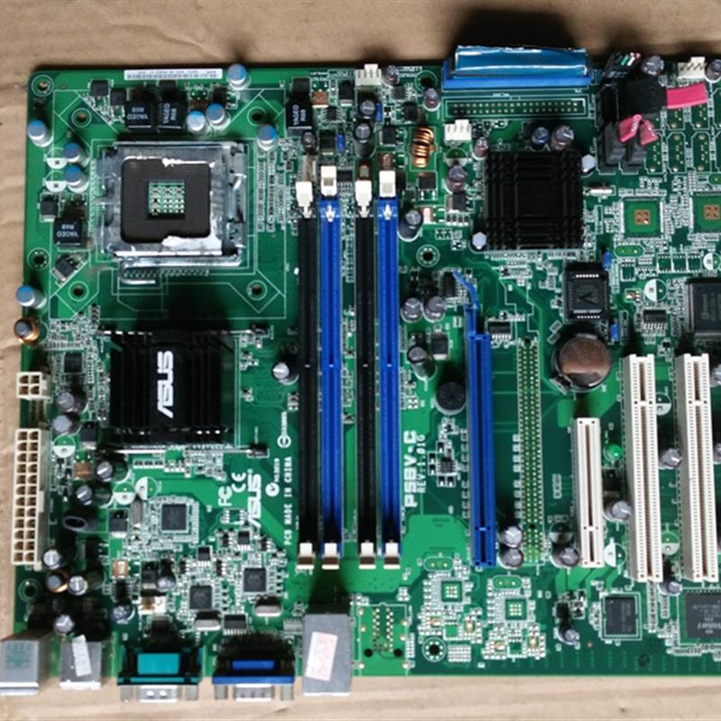 新号ASUS P5BV-C 775针服务器主板双网卡DDR2海蜘蛛软路由