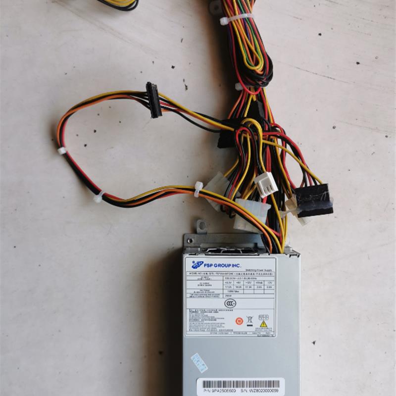拆机全汉小1U电源 FSP250-50FGNC 工业工控机电源 4个SATA+3个IDE