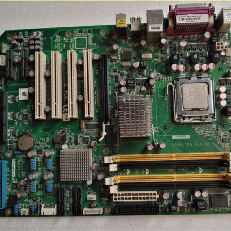 研华AIMB-766/766G2/00A2E REV.A1台式工控机主板支持775针双网口