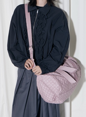 LeAMO｜原创'Move行动包'轻量尼龙菱格大容量单肩斜挎运动健身包